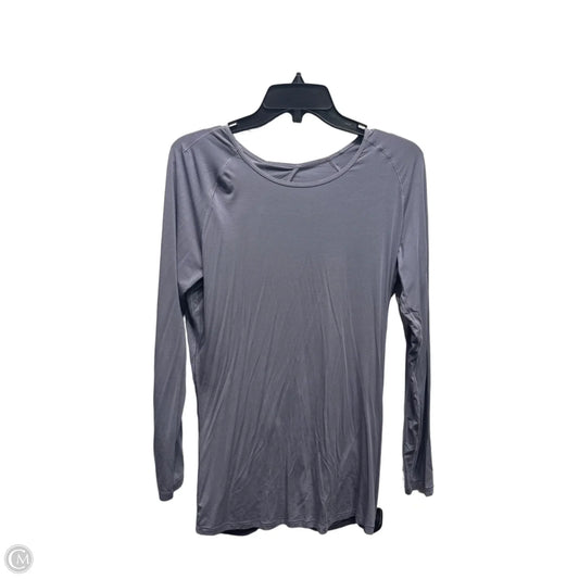 Athletic Top Long Sleeve Crewneck By Lululemon In Purple, Size: S