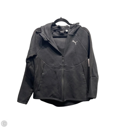 Athletic Jacket By Puma In Black, Size: S