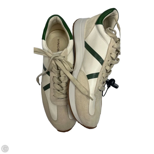 Shoes Sneakers By Vince In Cream & Green, Size: 8.5