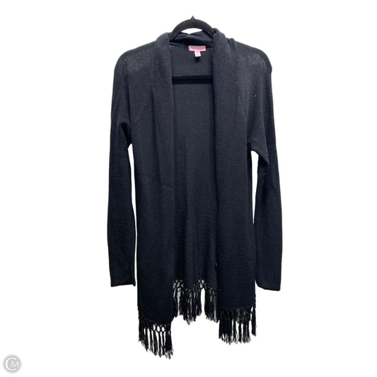 Sweater Cardigan Designer By Lilly Pulitzer In Black, Size: M