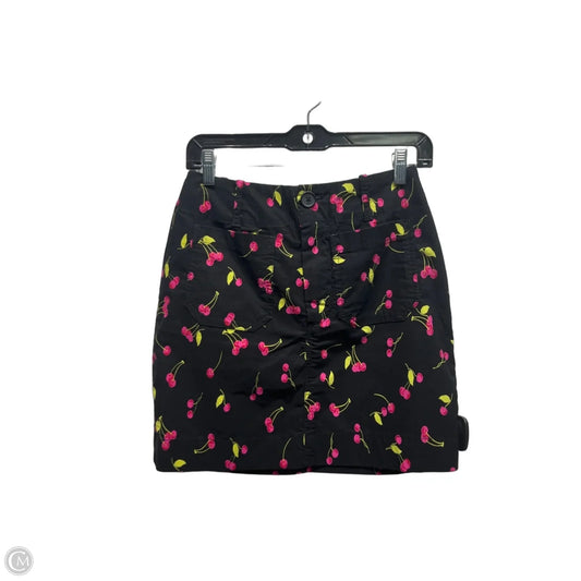 Skirt Mini & Short By Maeve In Black & Yellow, Size: Xs