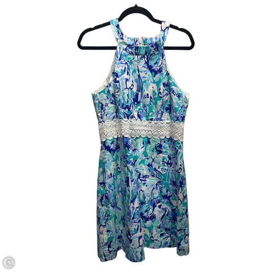 Dress Designer By Lilly Pulitzer In Blue & Green, Size: M