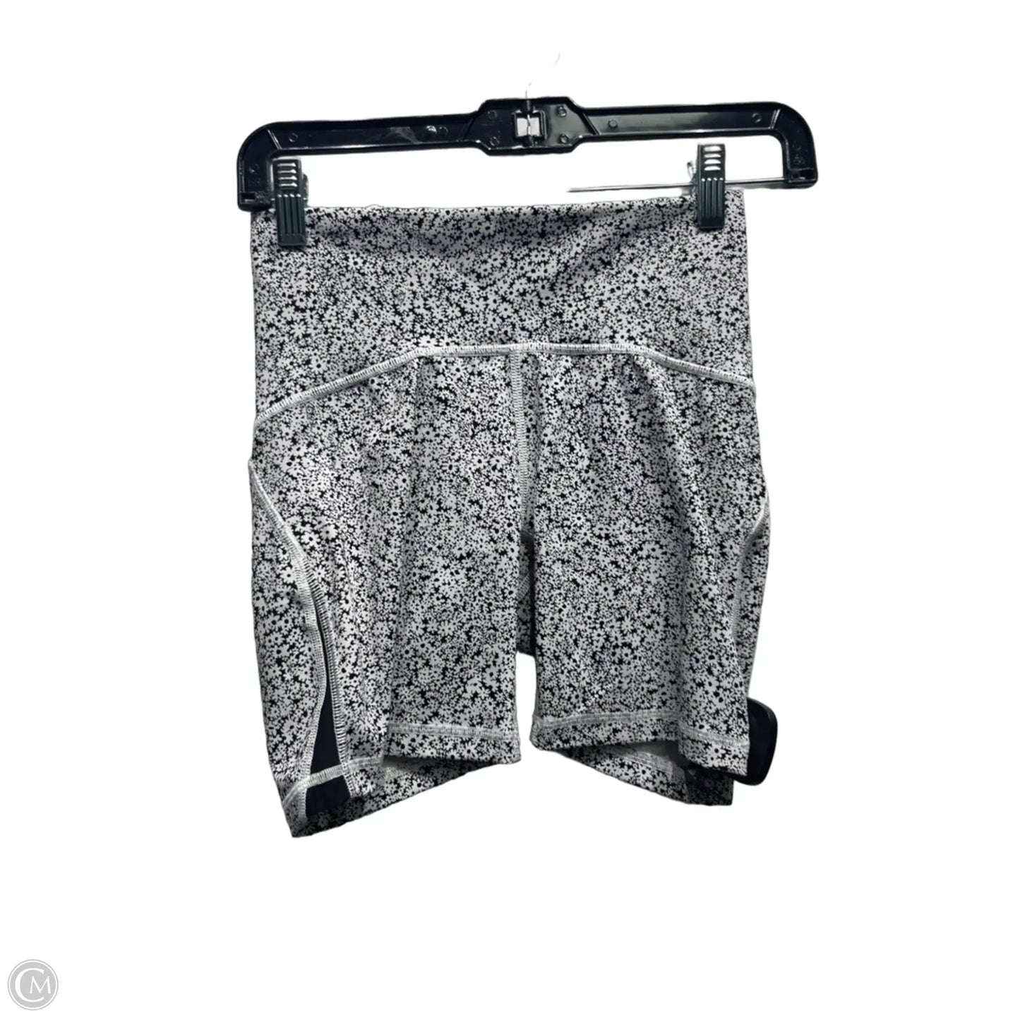 Athletic Shorts By Lululemon In Black & White, Size: 4