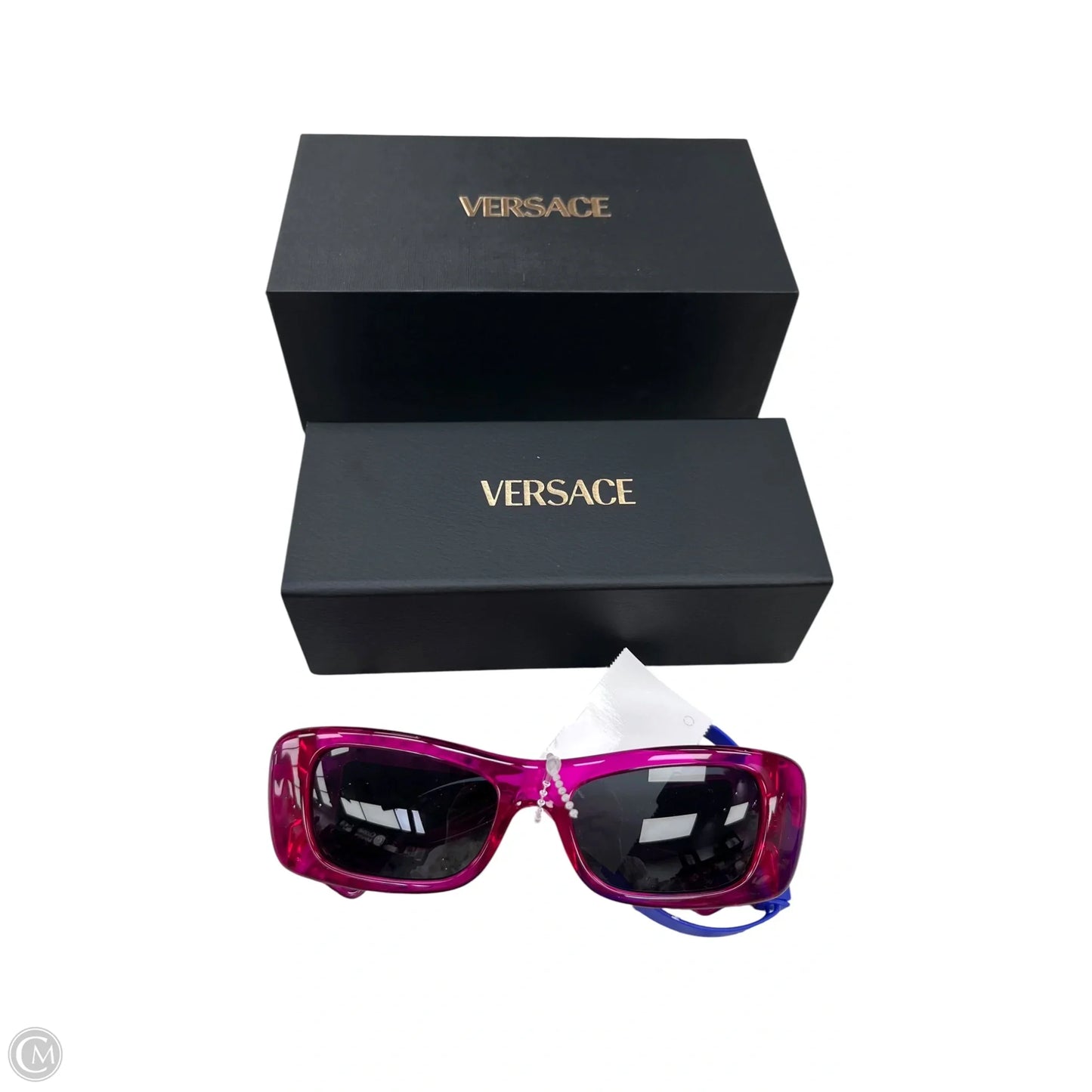 Sunglasses Luxury Designer By Versace, Size: