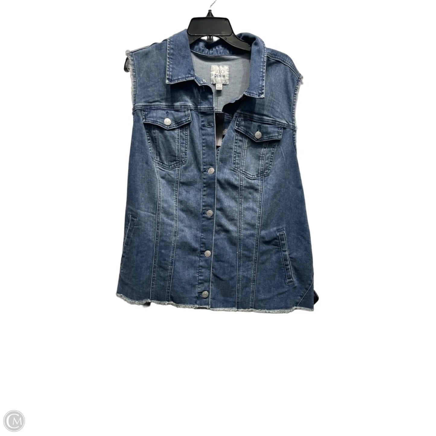 Vest Other By Logo In Blue Denim, Size: 1x