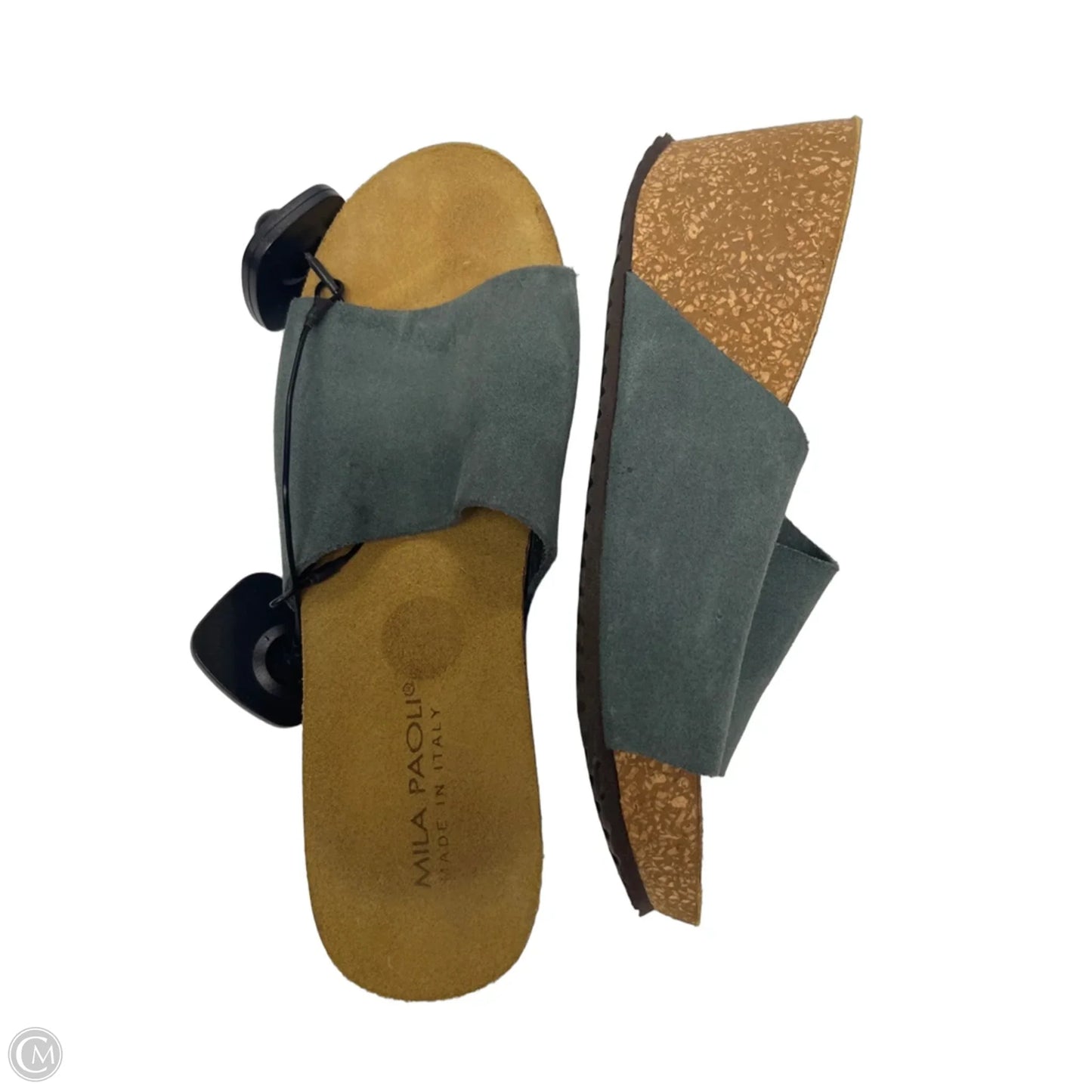 Sandals Heels Wedge By MILA PAILI  In Blue, Size: 7.5