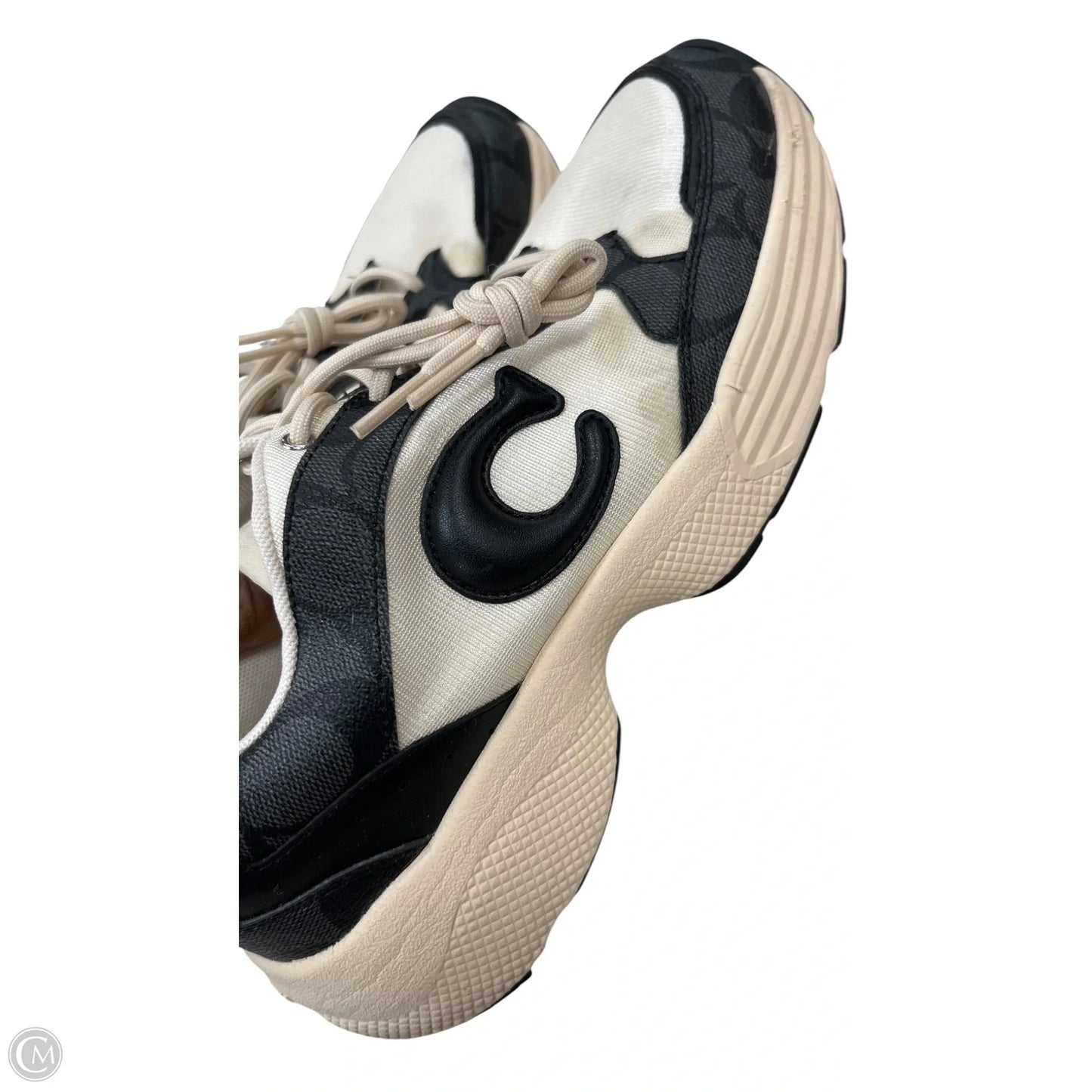 Shoes Designer By Coach In Black & White, Size: 9