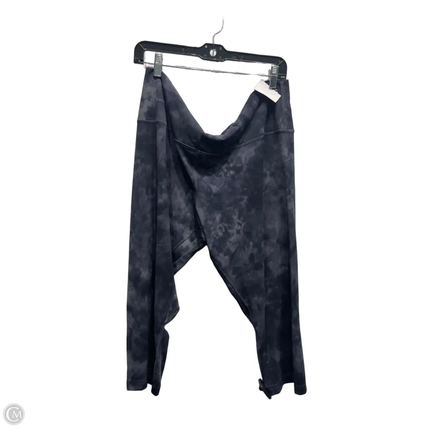 Athletic Leggings Capris By Lululemon In Black & Grey, Size: 20