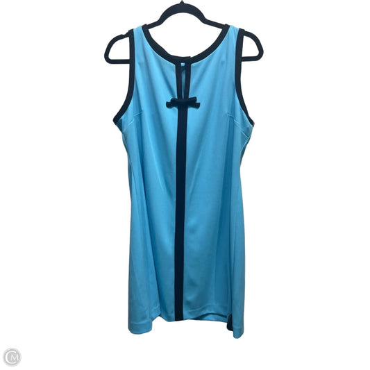 Dress Designer By Karl Lagerfeld In Blue, Size: 14