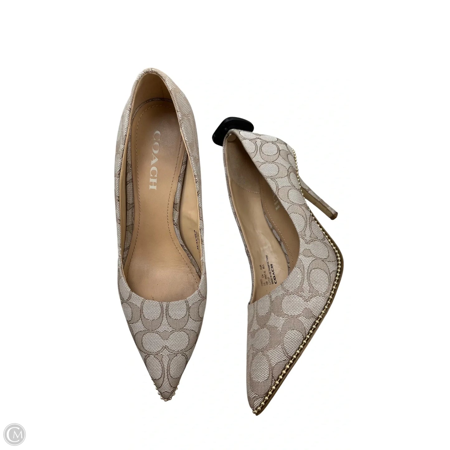 Shoes Designer By Coach In Tan, Size: 10