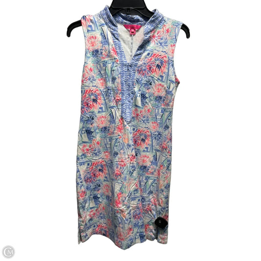 Dress Designer By Lilly Pulitzer In Blue & Pink, Size: Xs