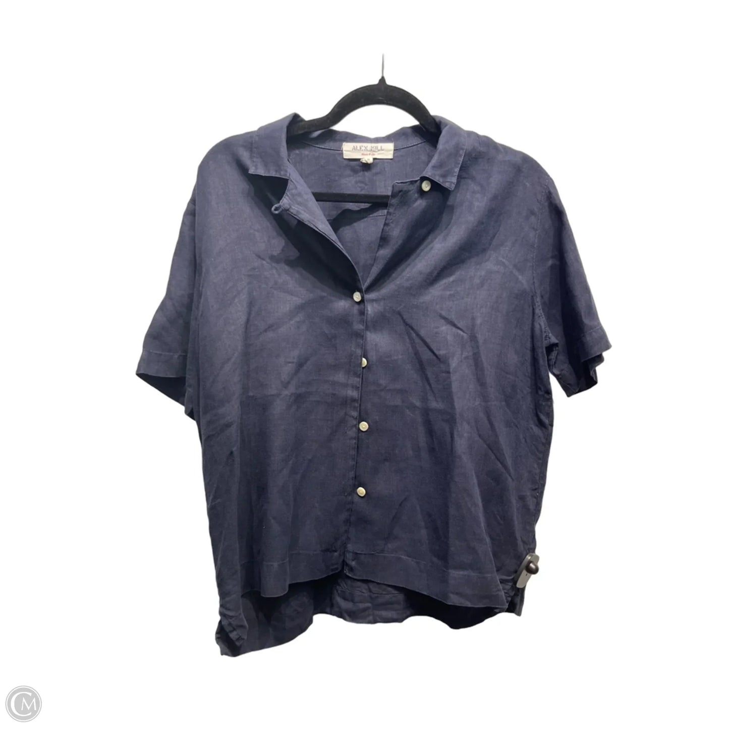 Top Short Sleeve alex mill In Blue, Size: M