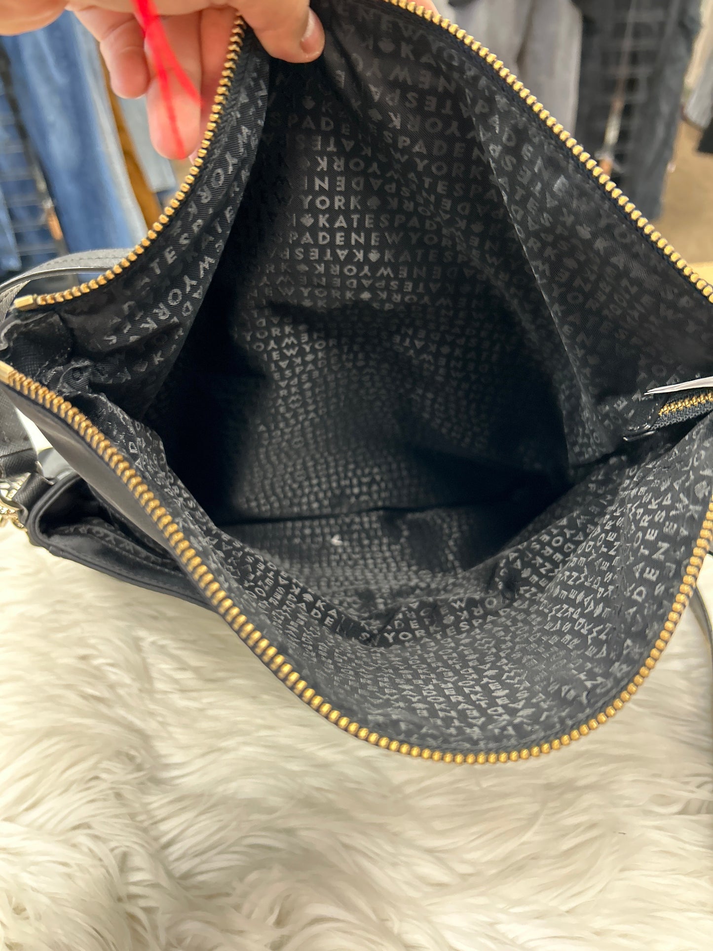 Handbag Designer By Kate Spade In Black, Size:Large