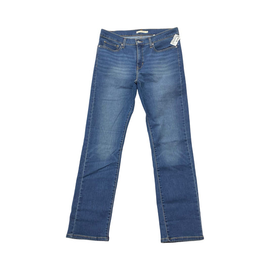 Jeans Straight By Levis In Blue, Size:14