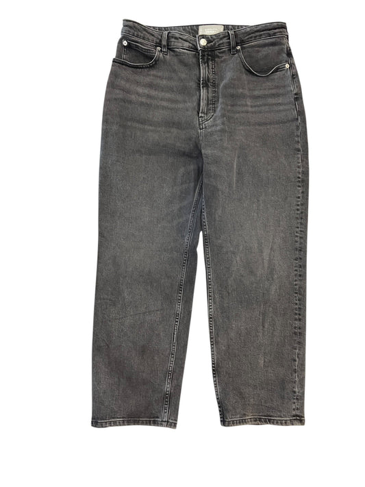 Jeans Straight By Everlane In Black Denim, Size:14