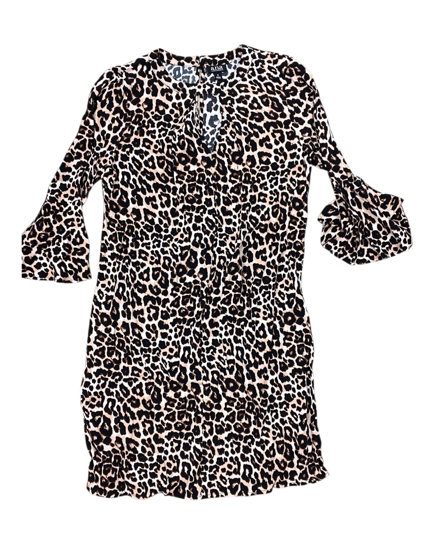 Dress Casual Midi By Ana In Animal Print, Size:S