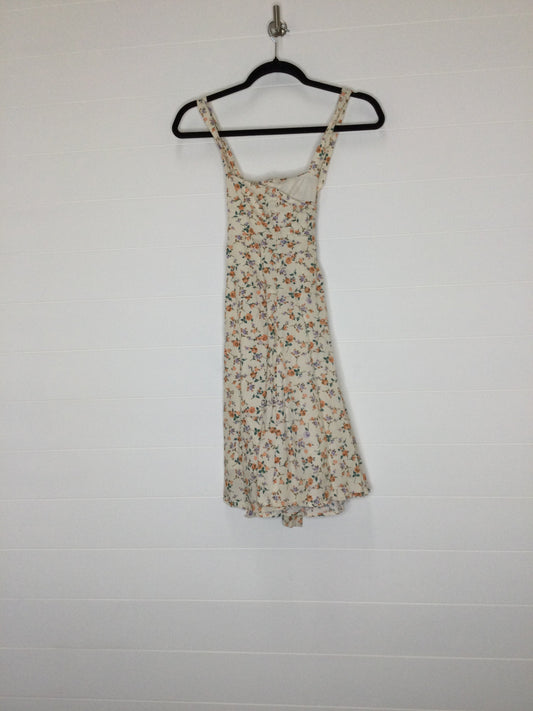 Cream & Orange Dress Casual Short Blu Pepper