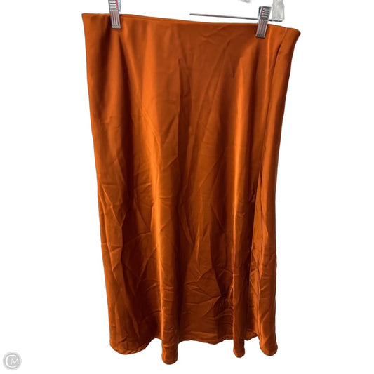 Skirt Maxi By Clothes Mentor In Orange, Size: L