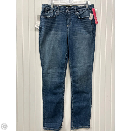 Jeans Straight By Silver In Blue Denim, Size: 10l