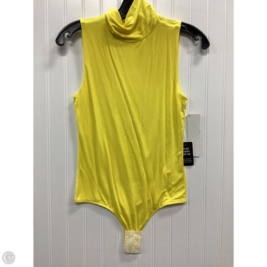 Bodysuit By Express In Yellow, Size: S