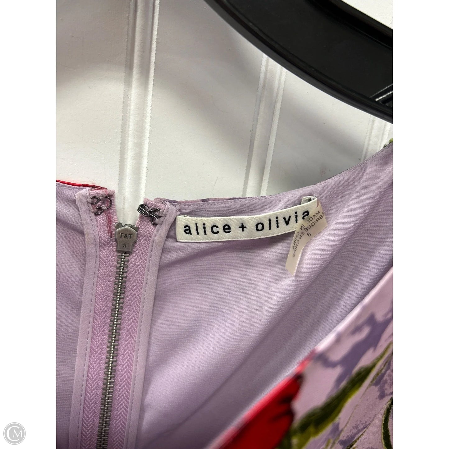 Dress Designer By Alice + Olivia In Floral Print, Size: 8