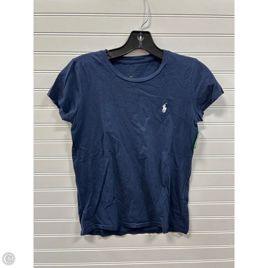Top Short Sleeve By Polo Ralph Lauren In Navy, Size: Xs