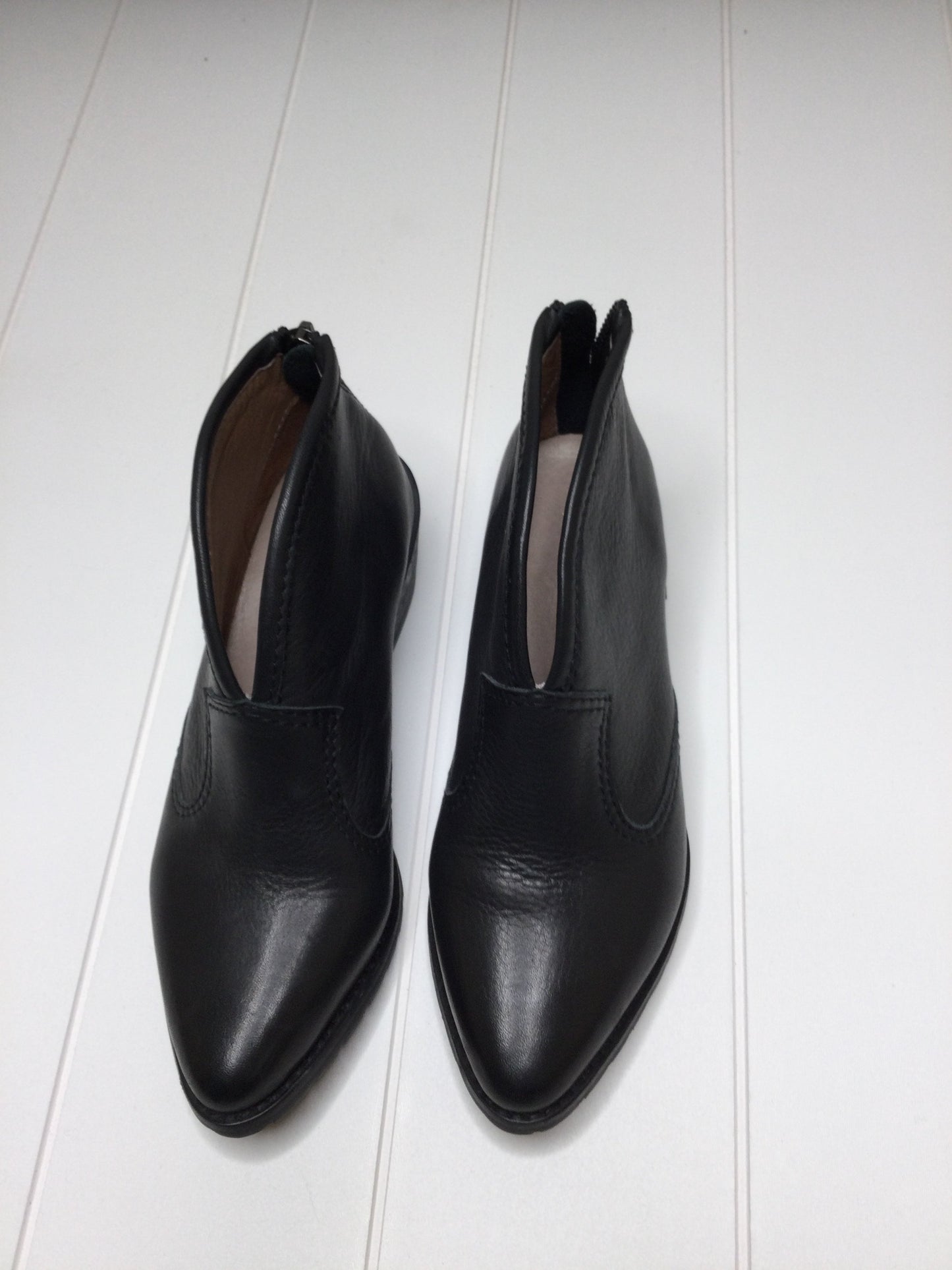 Boots Ankle Heels By All Black Size: 5