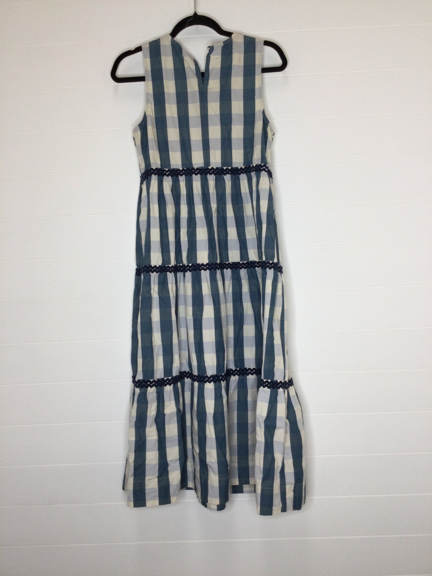 Blue & White Dress Casual Maxi Madewell, Size S
