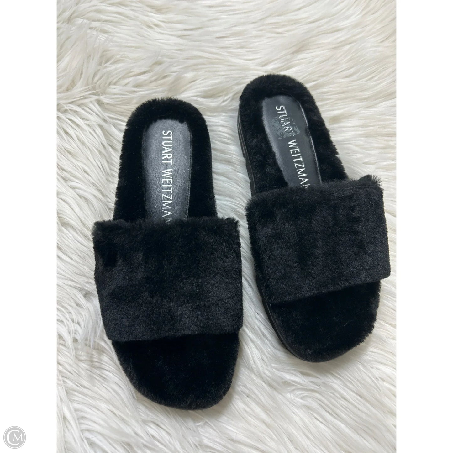 Sandals Designer By Stuart Weitzman In Black, Size: 9.5