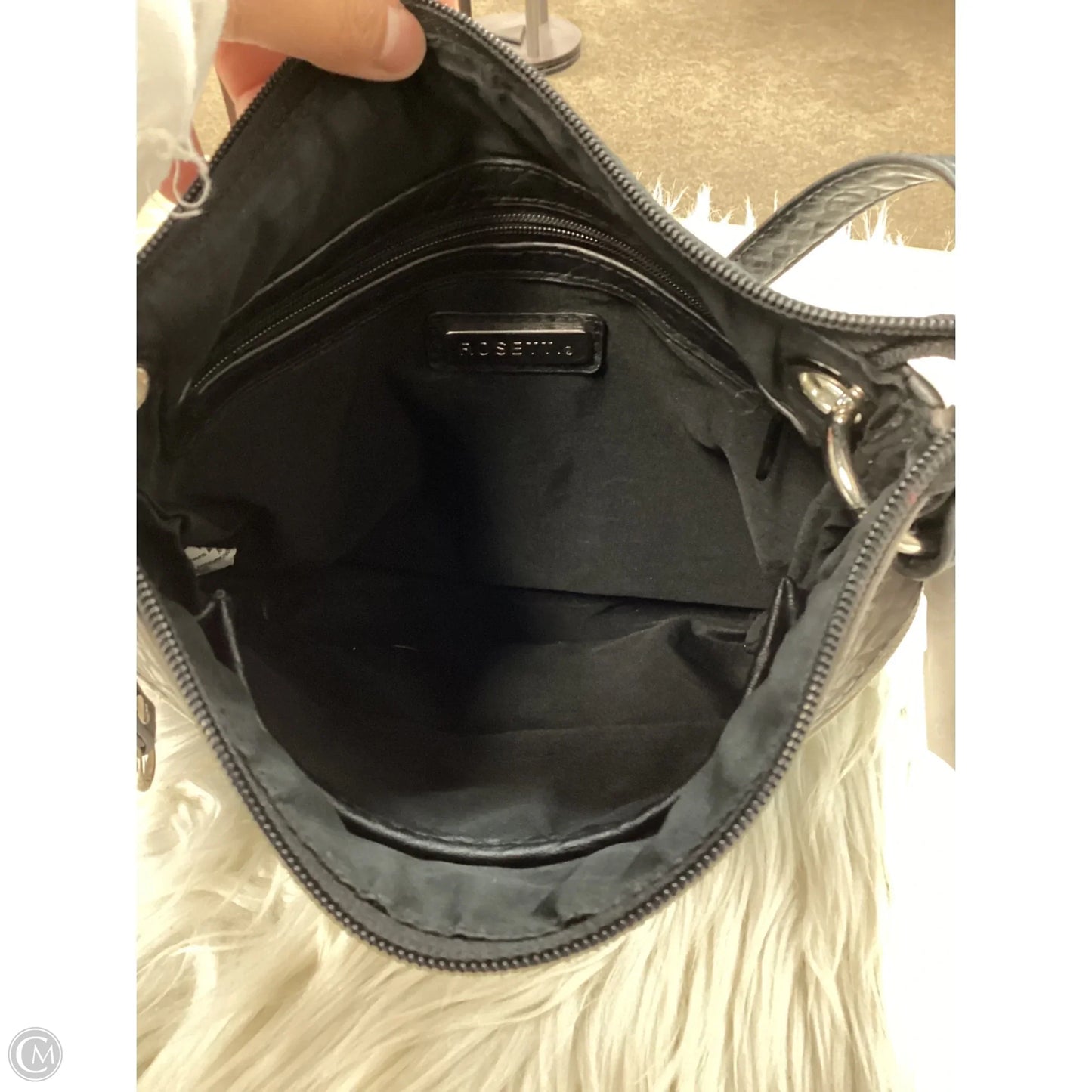 Handbag Leather By Rosetti, Size: Medium