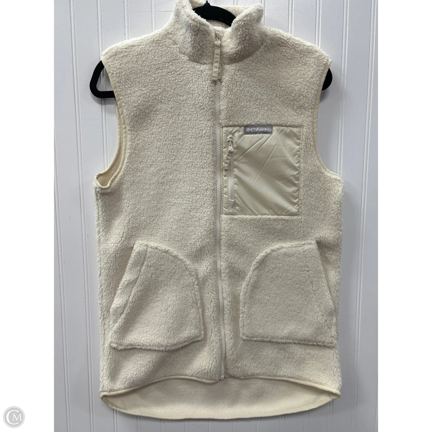 Vest Faux Fur & Sherpa By Columbia In Cream, Size: S