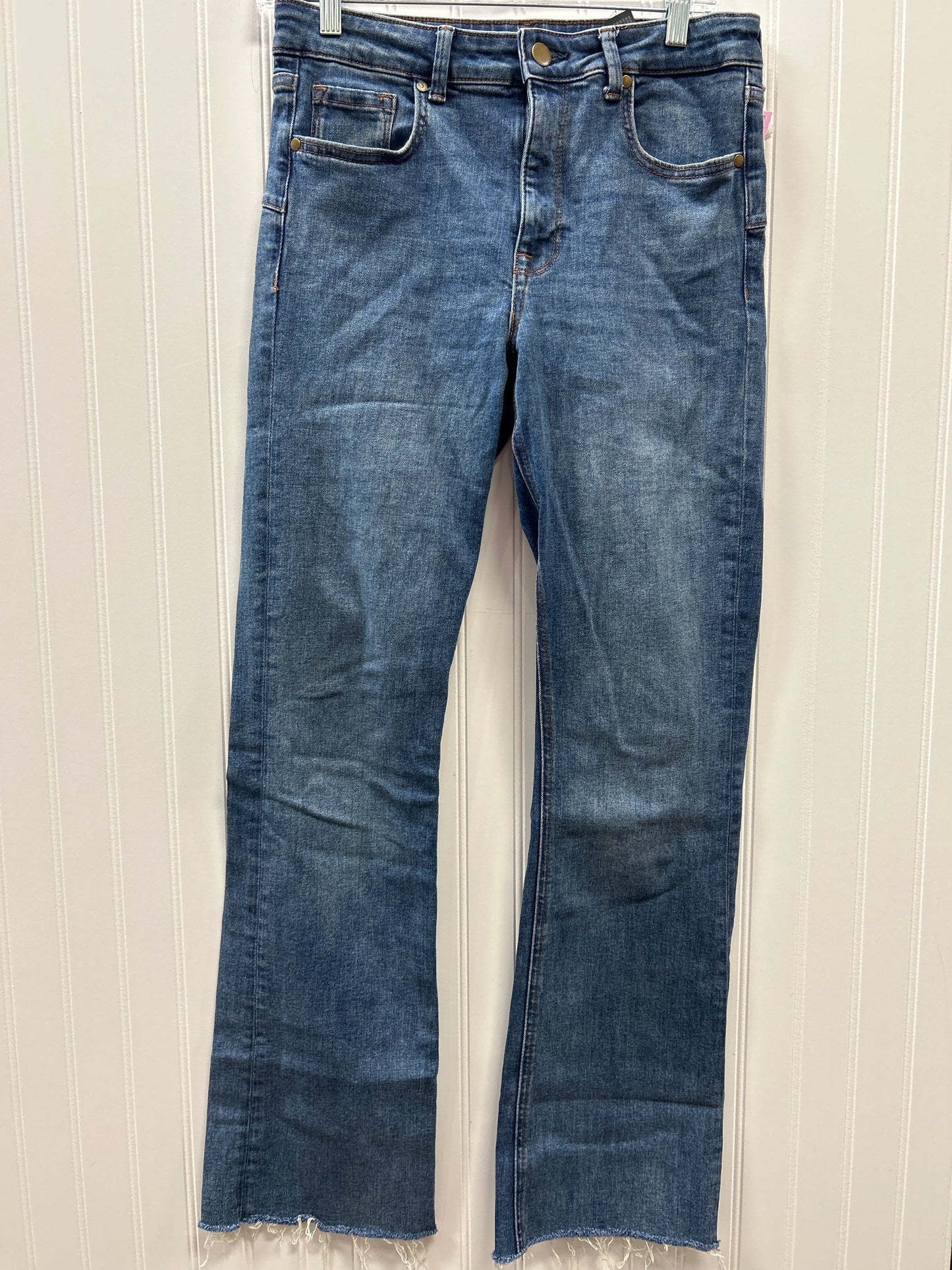 Jeans Boot Cut By Zara In Blue Denim, Size:8