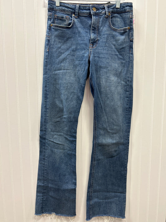 Jeans Boot Cut By Zara In Blue Denim, Size:8