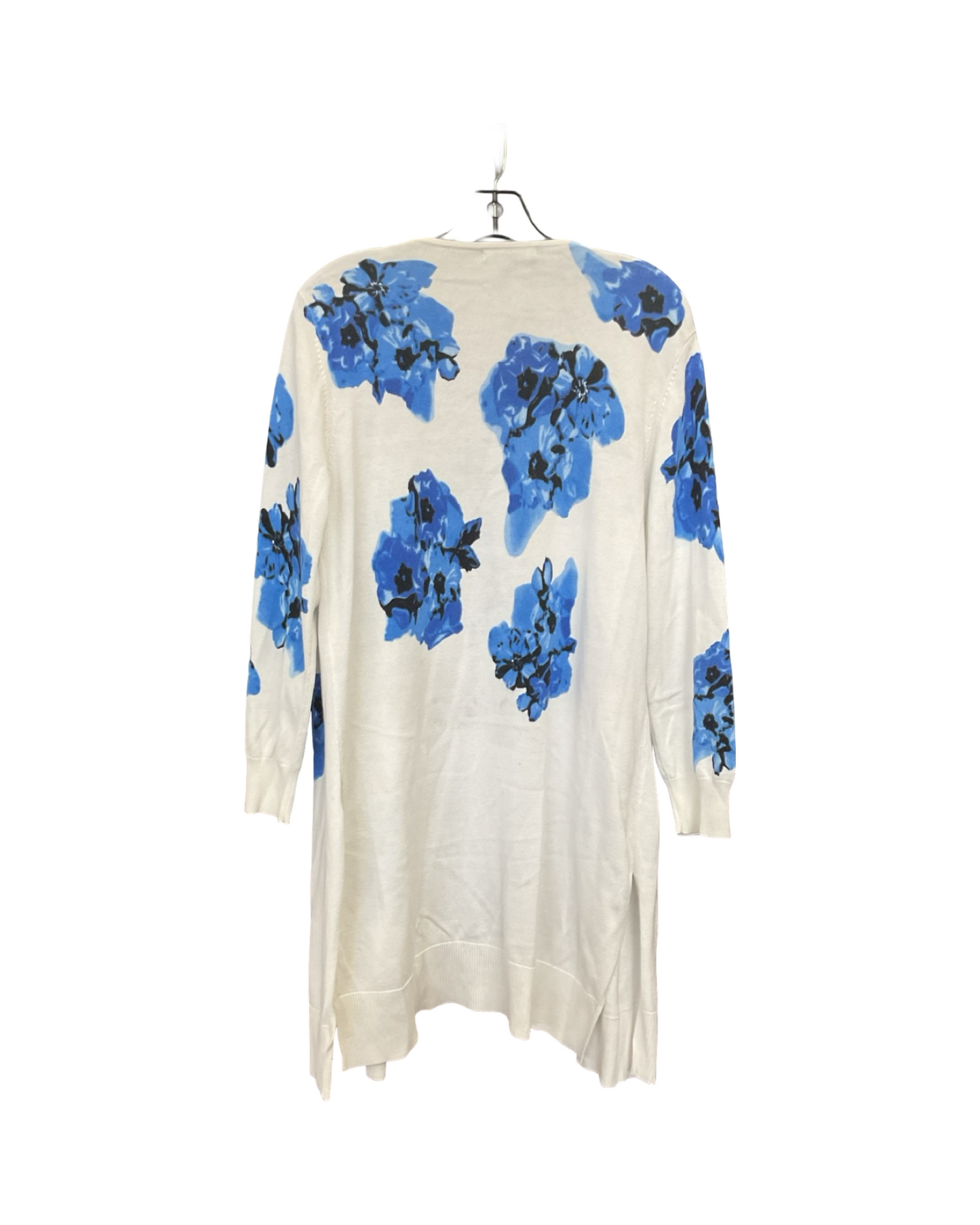 Cardigan By Relativity In Blue & White, Size:L