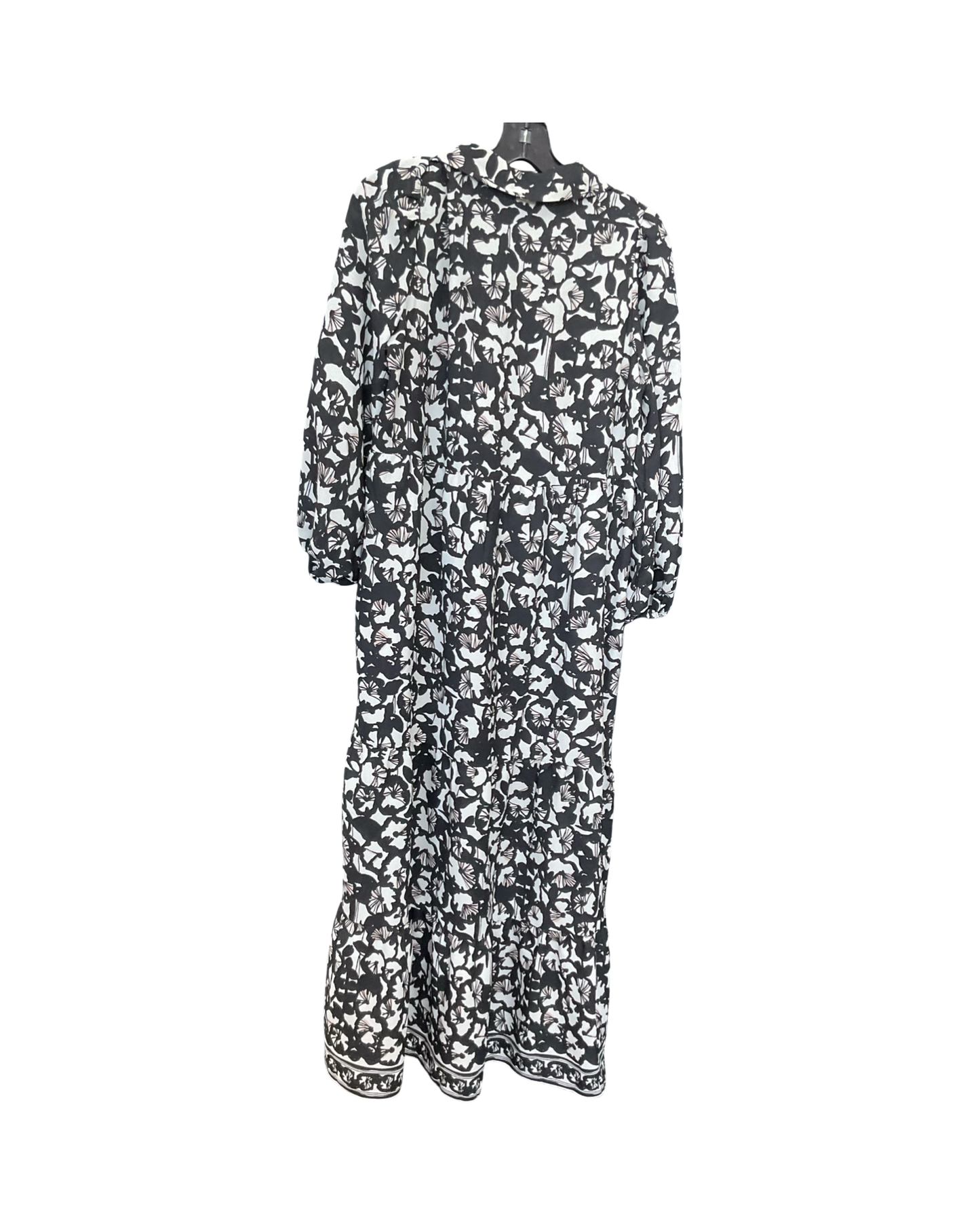 Dress Casual Maxi By Max Studio In Black & White, Size:M
