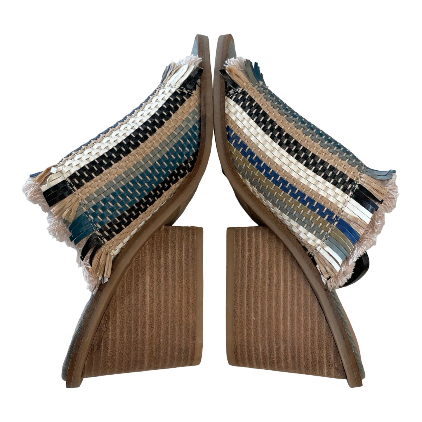 Sandals Heels Wedge By Lucky Brand In Multi, Size:7.5