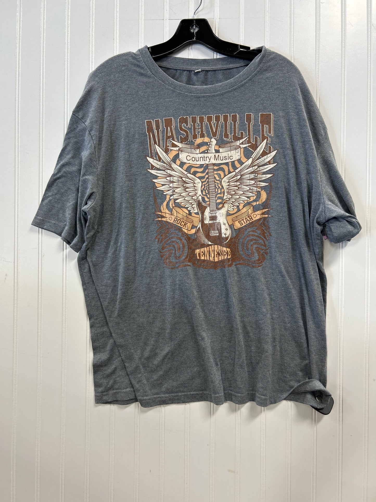 Top Ss By Clothes Mentor In Grey, Size:Xl