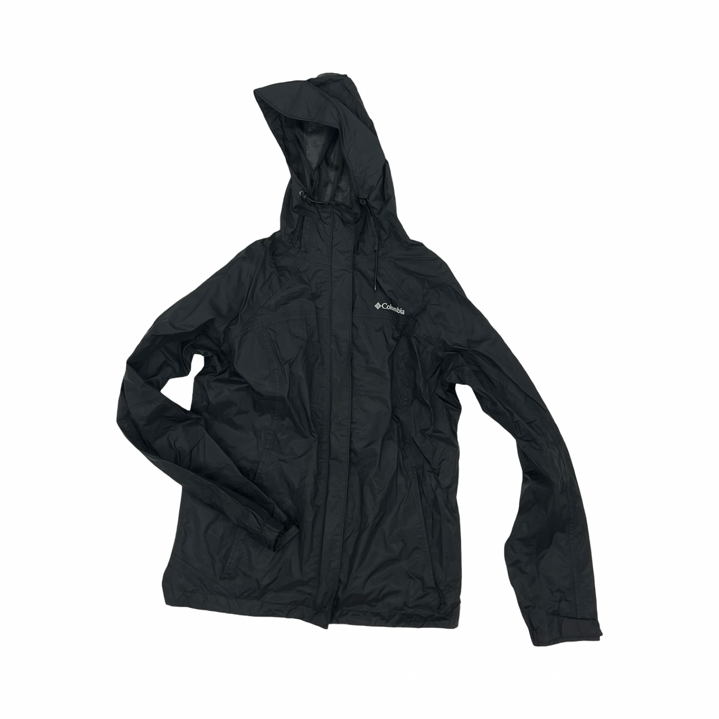 Jacket Windbreaker By Columbia In Black, Size:M