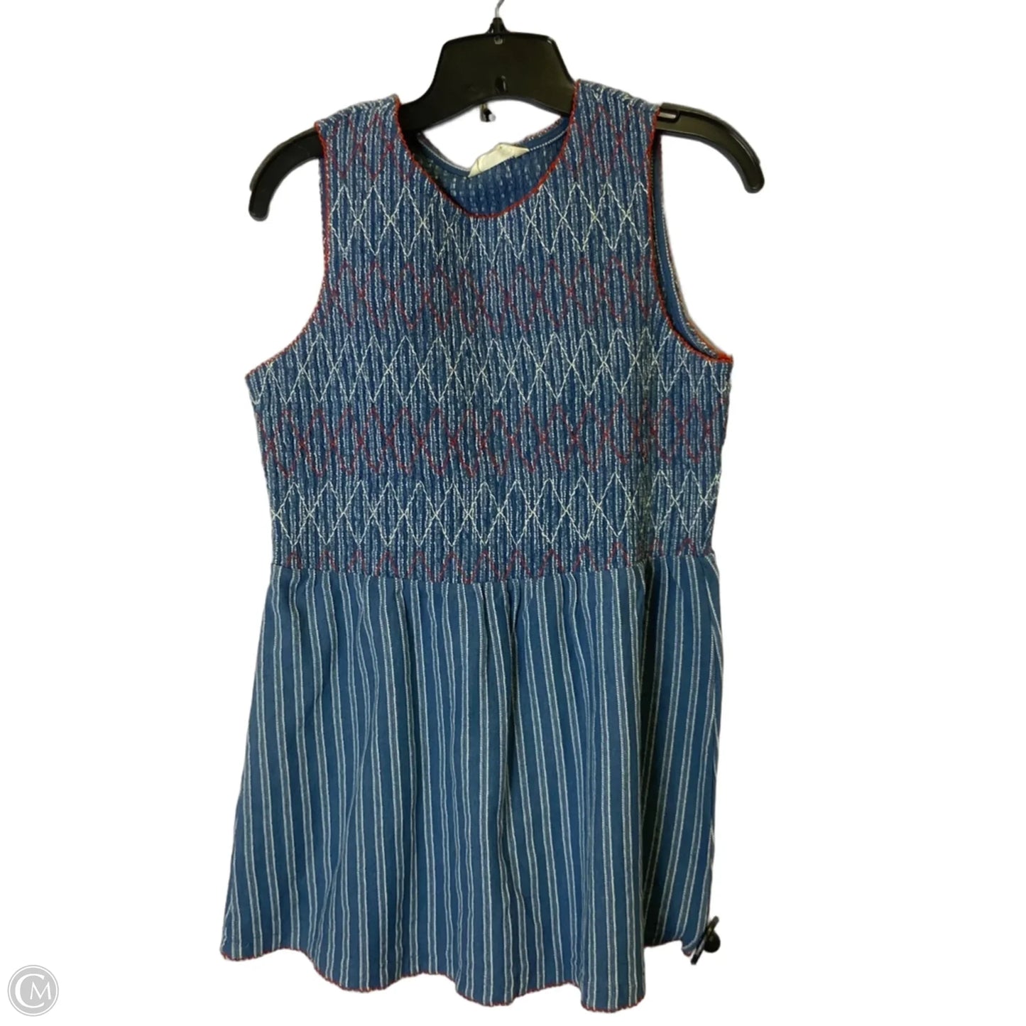 Top Sleeveless By Matilda Jane In Blue, Size: M