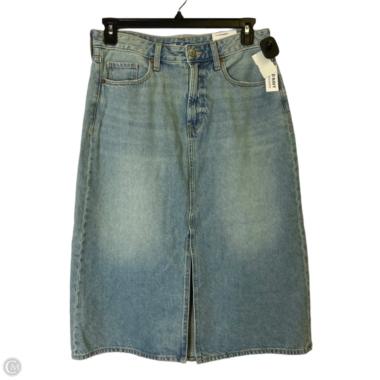 Skirt Midi By Old Navy In Blue Denim, Size: 12