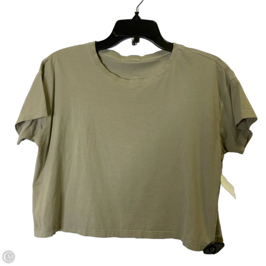 Athletic Top Short Sleeve By Lululemon In Brown, Size: S