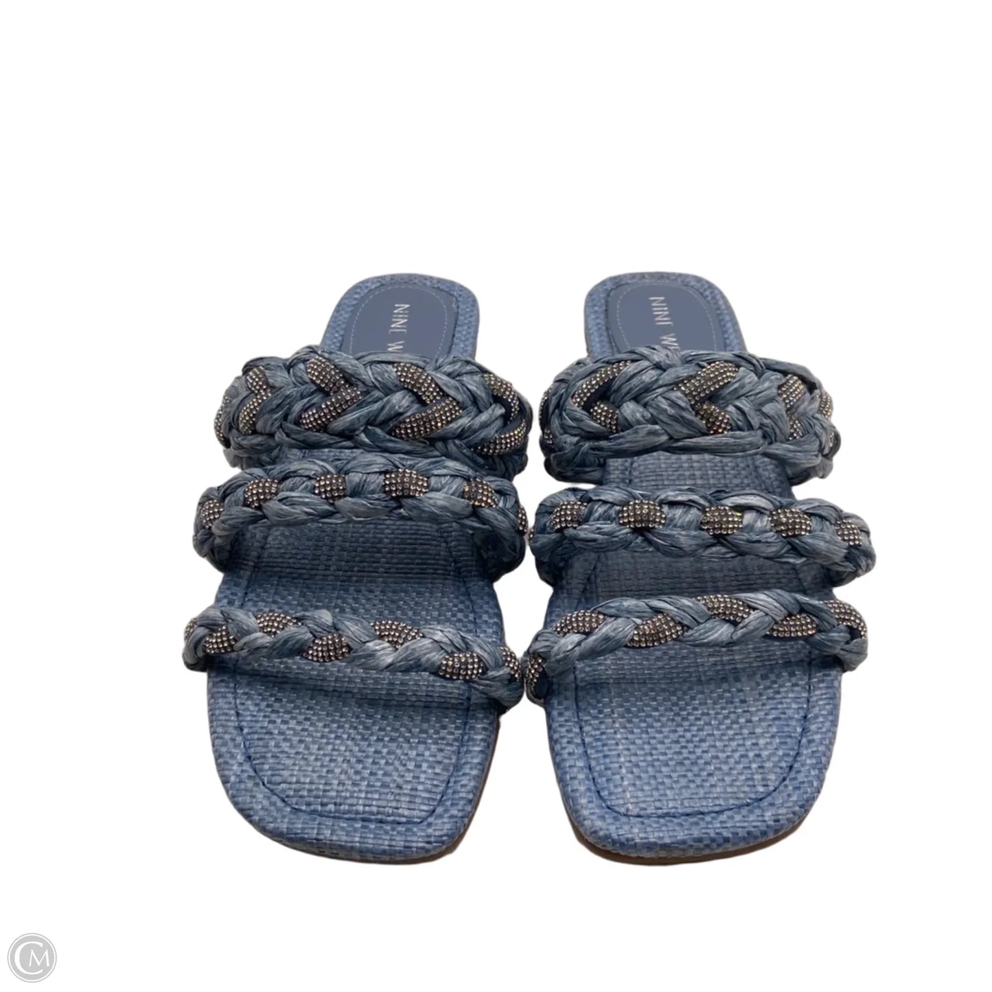 Sandals Flats By Nine West In Blue, Size: 7