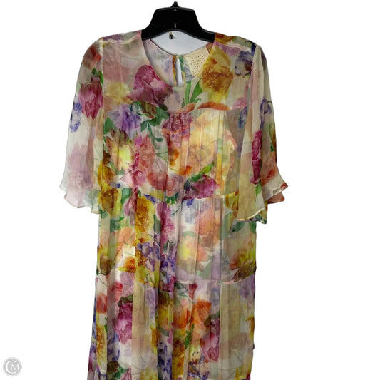 Dress Casual Midi By Johnny Was In Multi-colored, Size: M