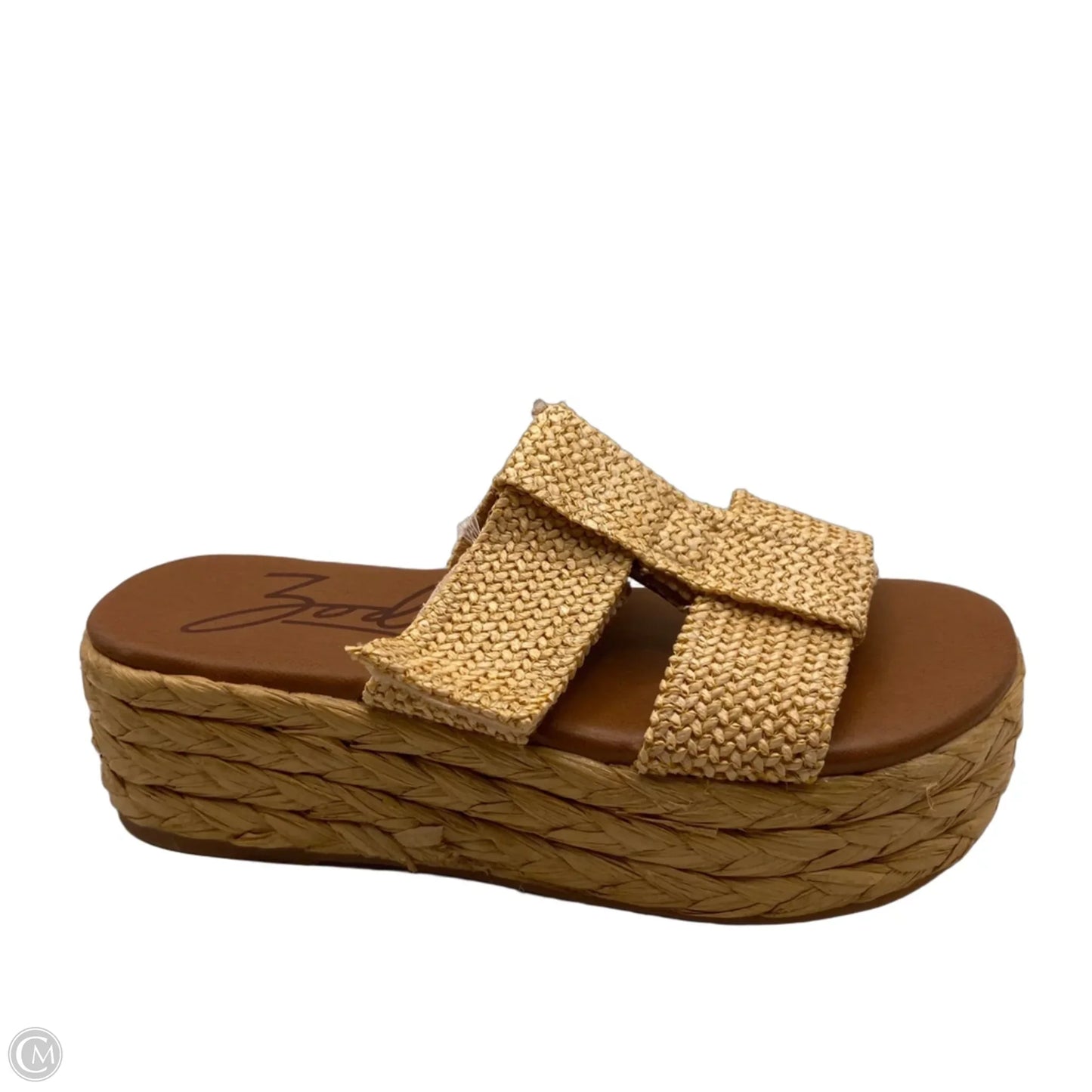 Sandals Heels Platform By Zodiac In Cream, Size: 7