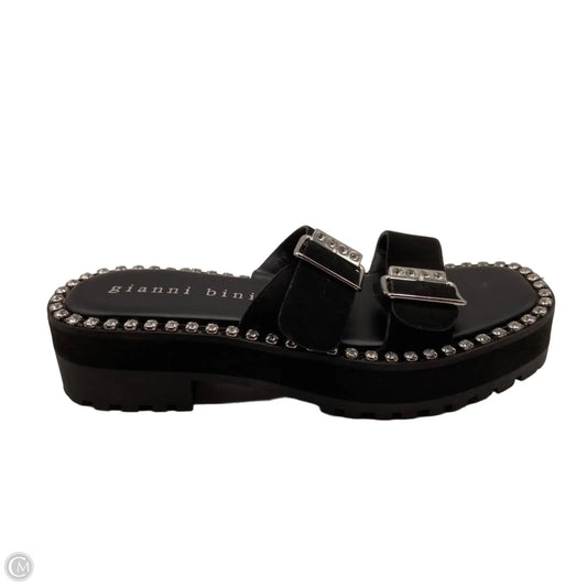 Sandals Heels Platform By Gianni Bini In Black, Size: 8.5