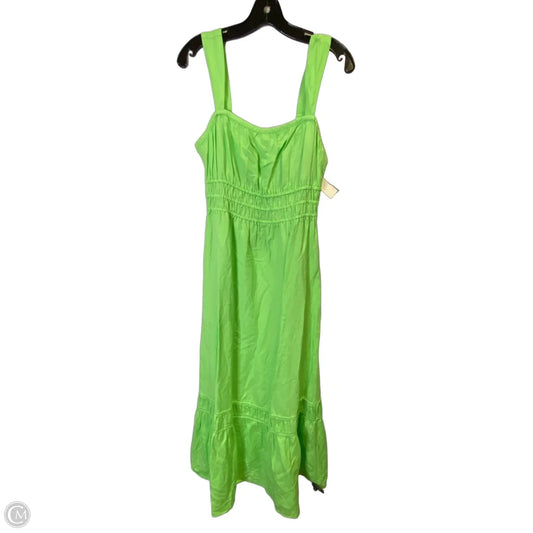 Dress Casual Midi By Loft In Green, Size: S