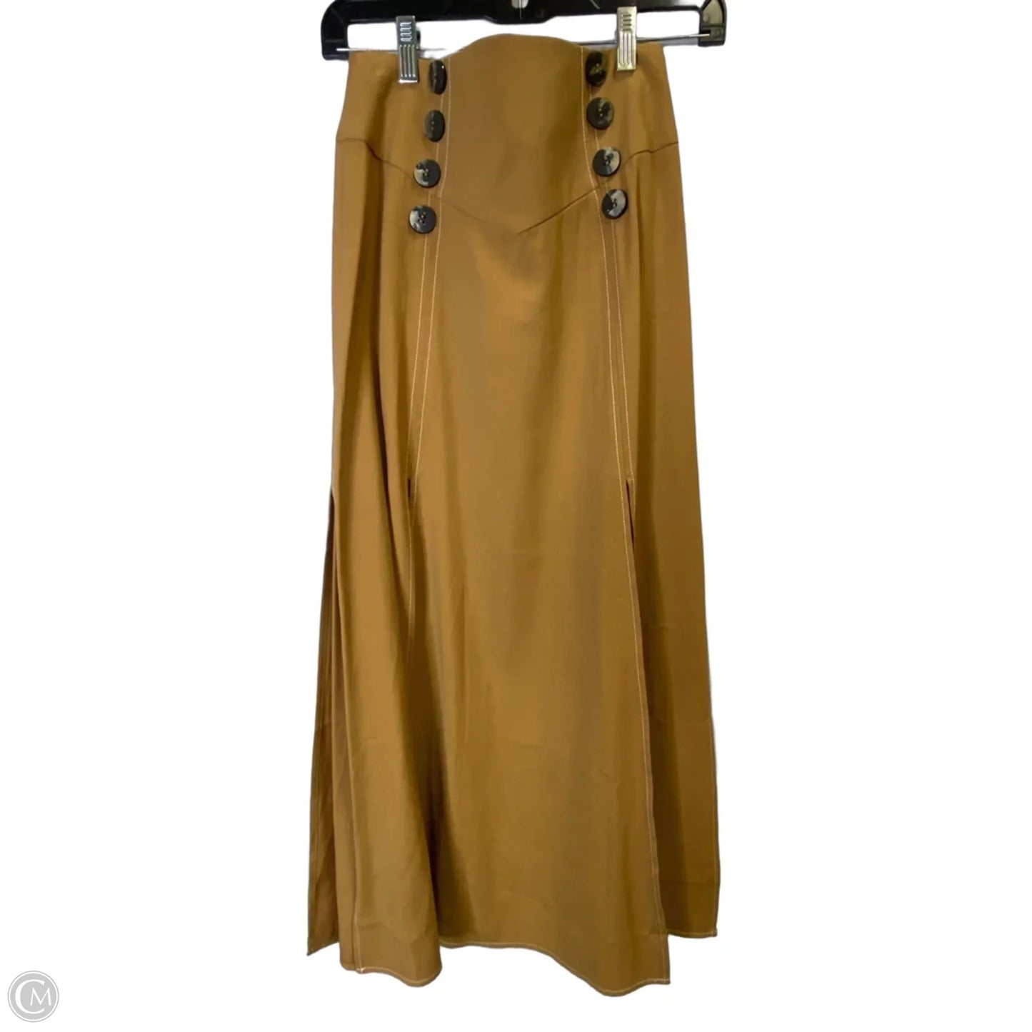 Skirt Midi By Top Shop In Brown, Size: 4