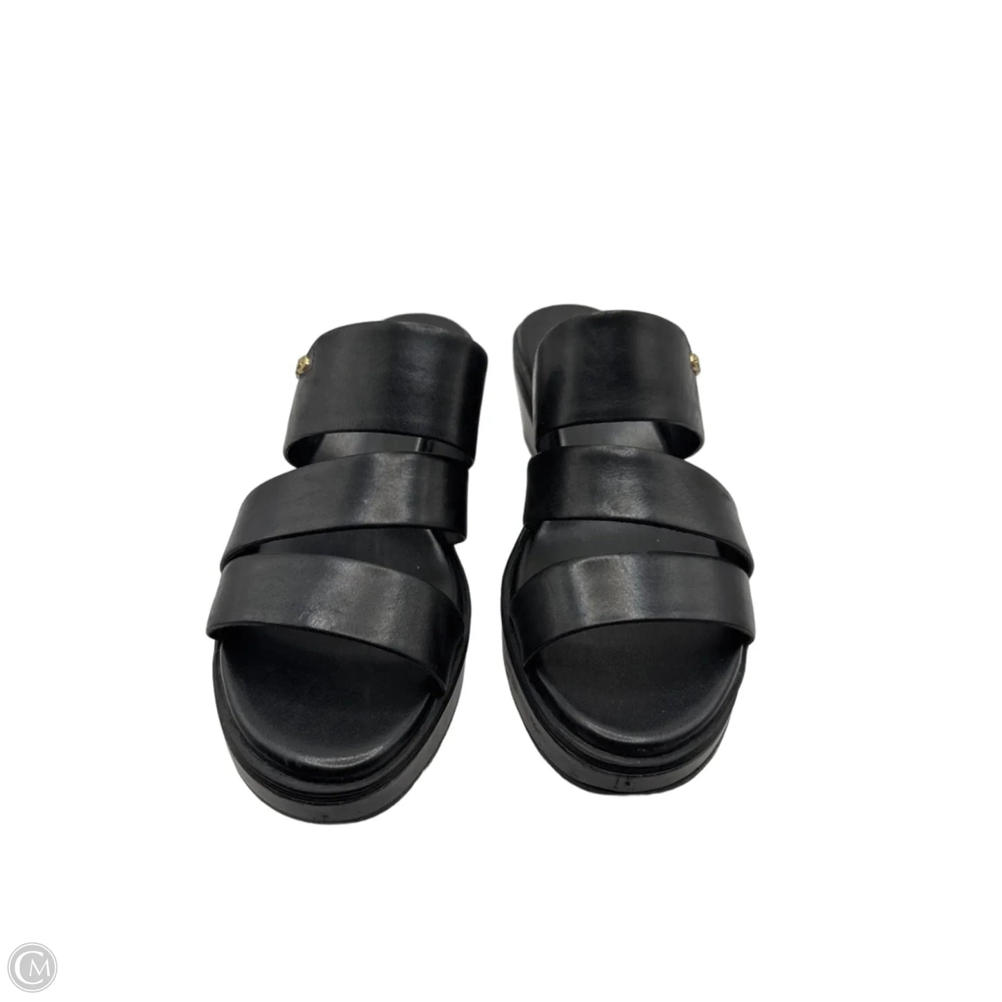 Sandals Heels Wedge By Cole-haan In Black, Size: 8