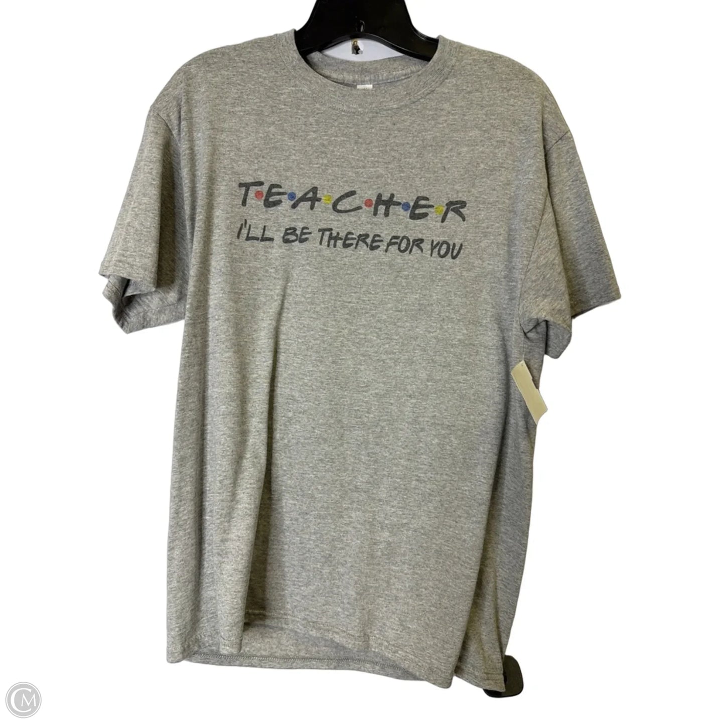 Top Short Sleeve Basic By Jerzees In Grey, Size: M
