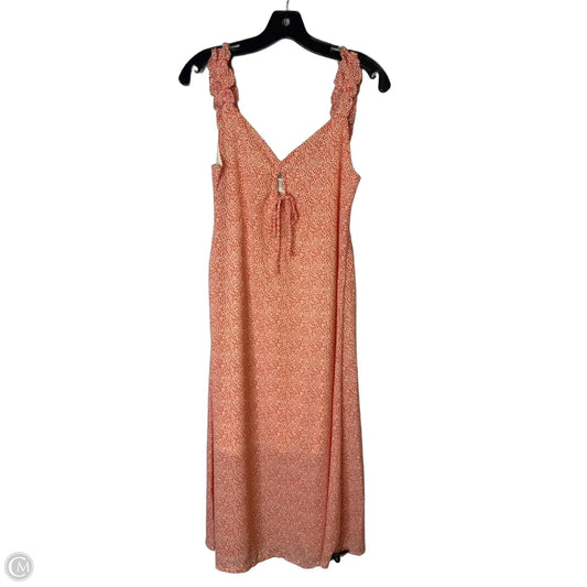 Dress Casual Midi By Sienna Sky In Orange, Size: S